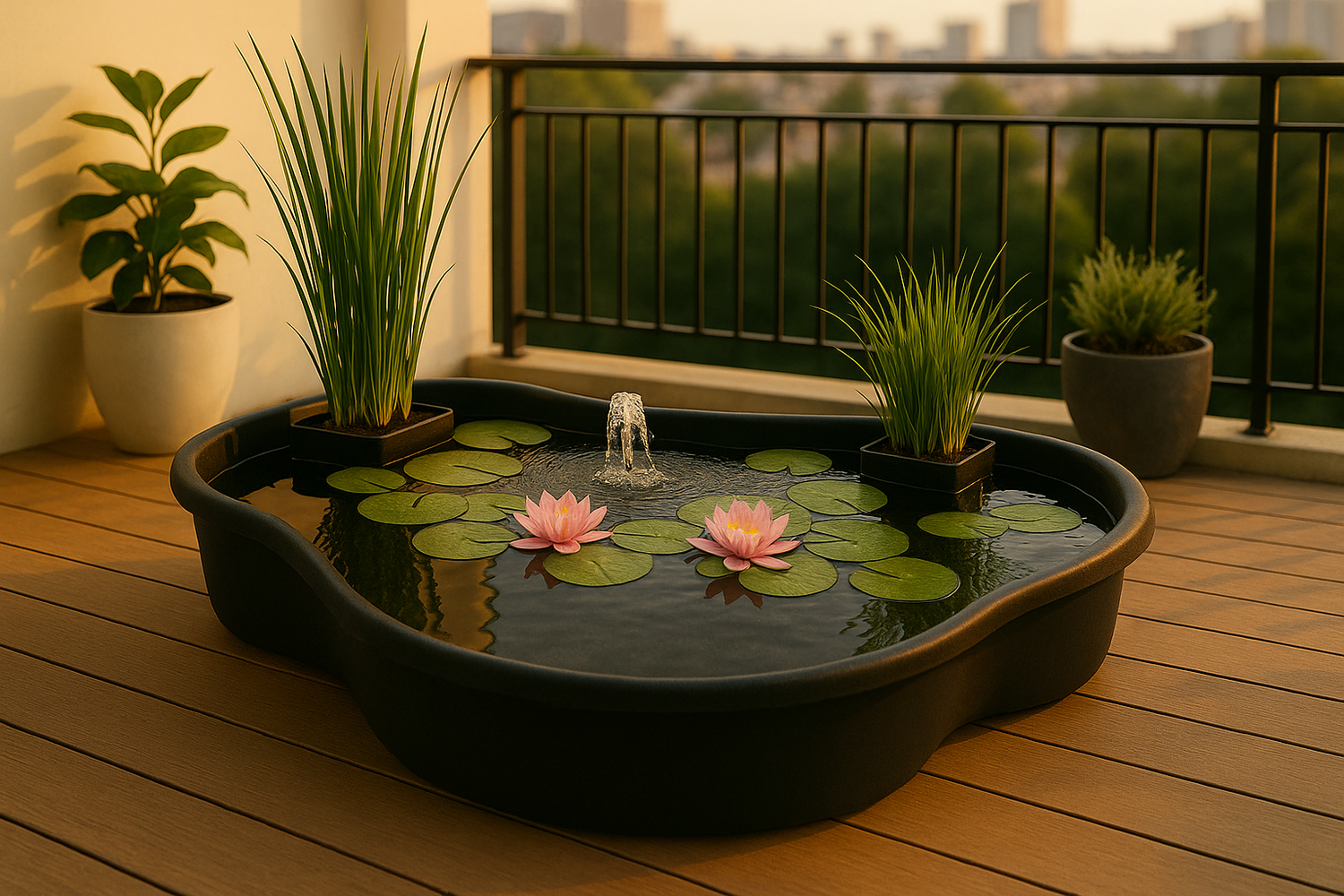 Mini Pond da balcone